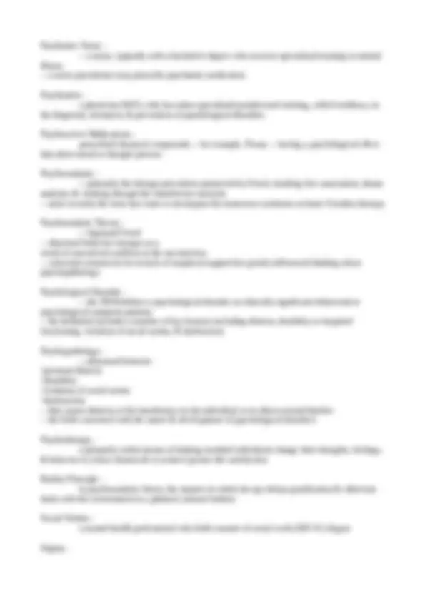 Abnormal Psychology Unit 1 Exam: Key Concepts and Definitions | Exams ...