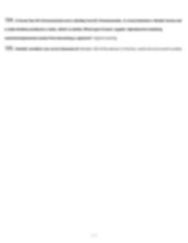 Biology 1033 Exam Questions with Answers | Exams Biology | Docsity