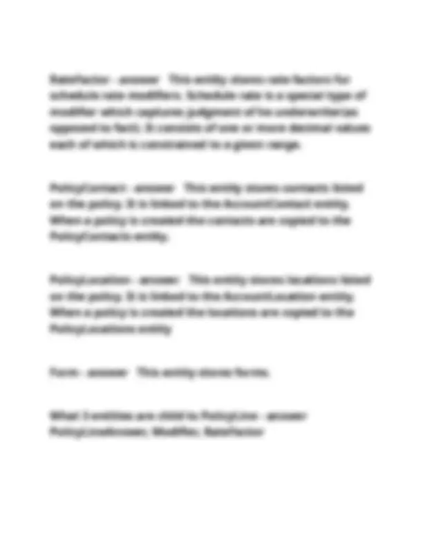 PolicyCenter Configuration 10.0 questions fully solved & updated 2025 ...