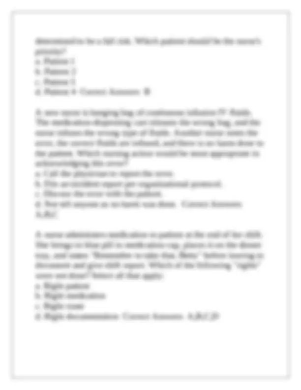 NURS 2200: Exam 2 Practice Questions With Complete Solutions | Exams ...