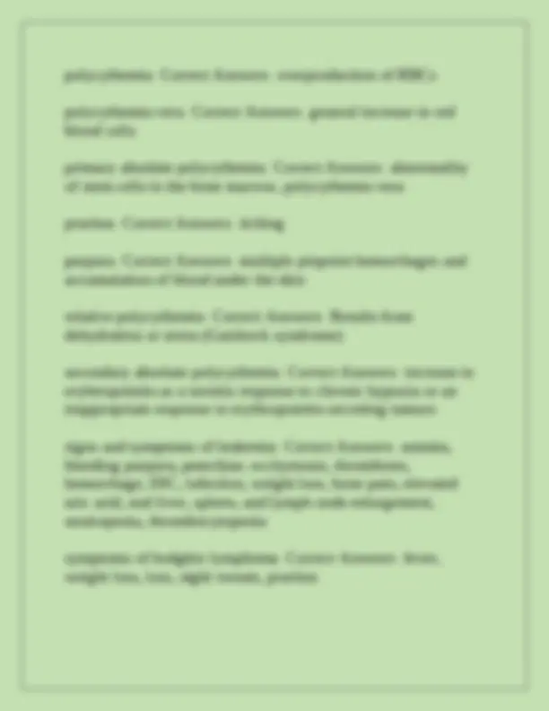 NURS 337 Chapter 23: Alterations of Hematologic Function - Questions ...