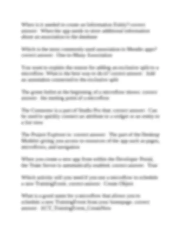 Mendix 50 Questions With Complete Solutions Exams Nursing Docsity Mendix 50 Questions With Complete Solutions Exams Nursing Docsity