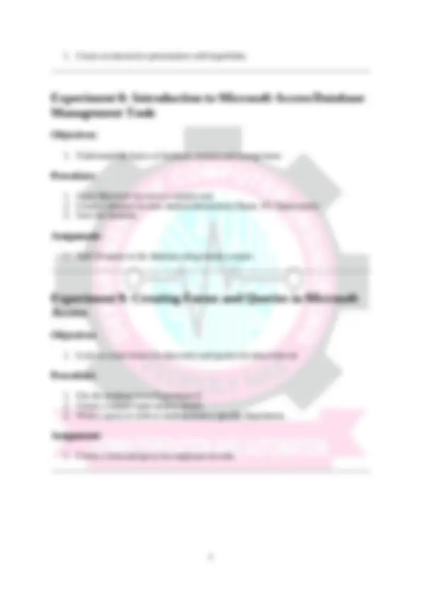 Computer Applications Lab Manual: CTE 113 - ND I Computer Engineering ...