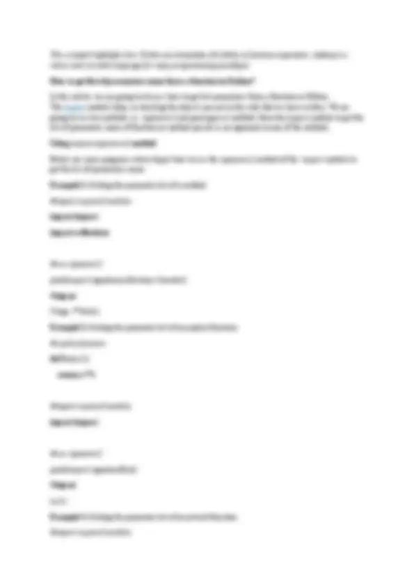 python functions advanced concepts | Study notes Computer science | Docsity