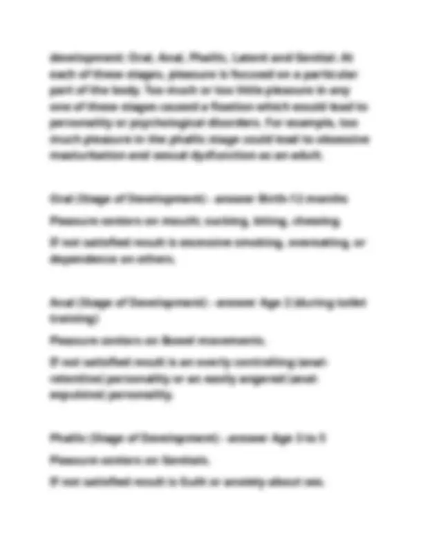 ASWB LCSW Exam Study Guide: Theories and Concepts | Exams Biology | Docsity