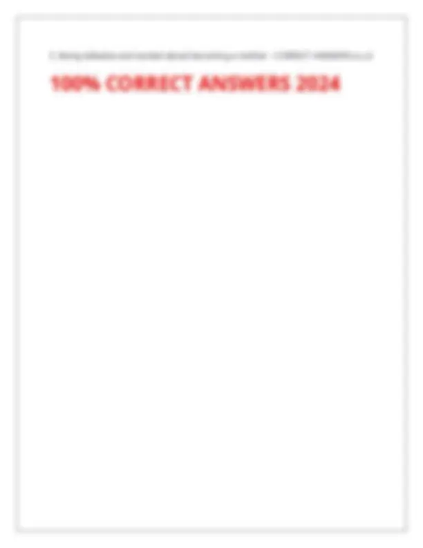OB EXAM 1 PRACTICE QUESTIONS WITH CORRECT ANSWERS 100% 2024 | Exams ...