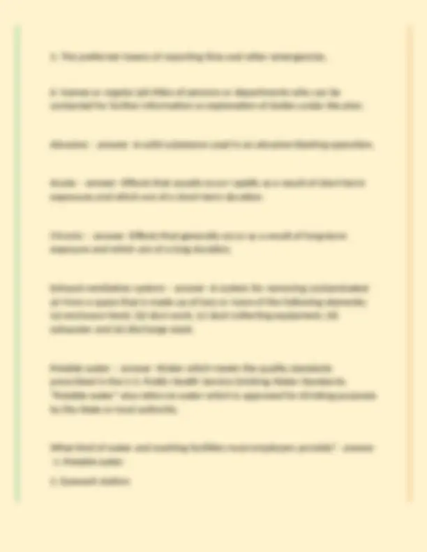 OSHA 500 Practice – questions and correct answers grade A+.docx | Exams ...