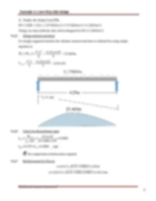 examples on one way ribbed slab design | Exercices Génie civil | Docsity