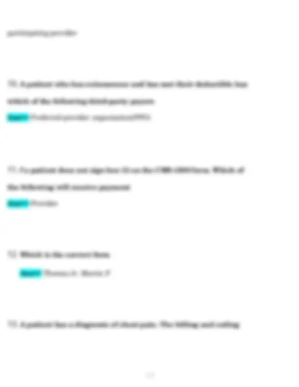 Billing and Coding Specialist Exam Preparation: Multiple Choice ...