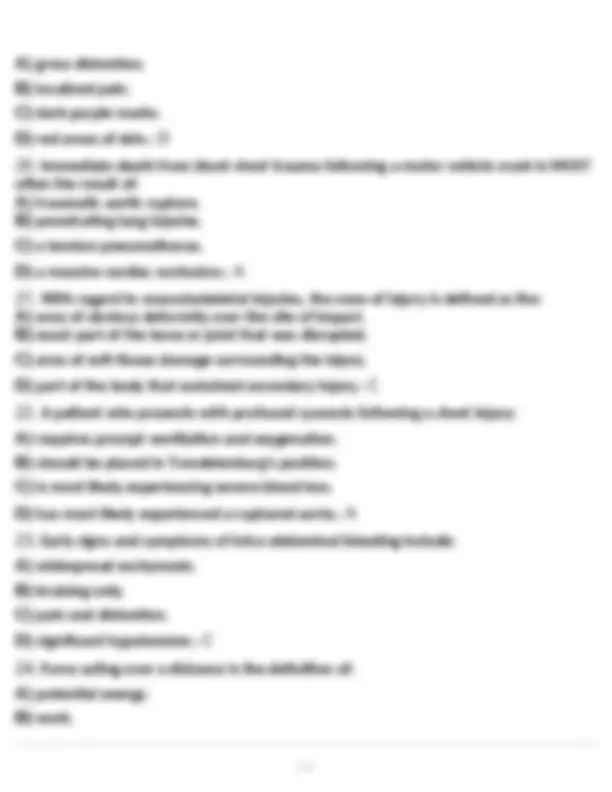 EMT MOD 3 EXAM QUESTIONS UPDATED VERSION ACCURATE VERIFIED ANSWERS ...