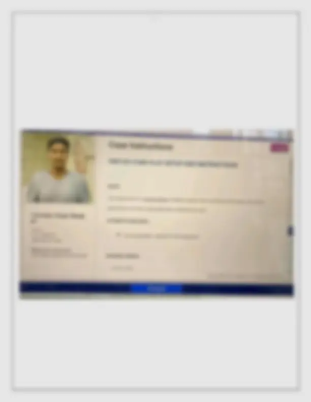 I HUMAN CASE STUDY (WEEK 7) FOR A 49 YEAR OLD PATIENT REASON FOR ...