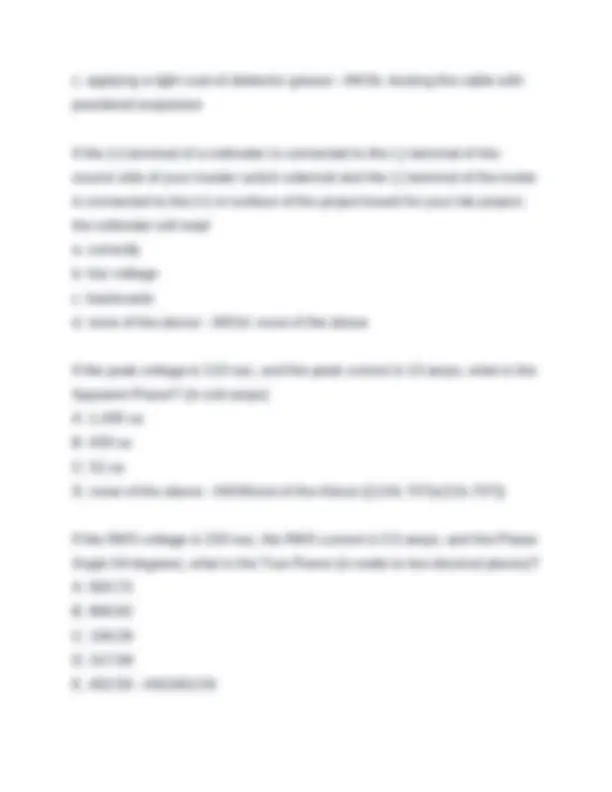 Final Exam Electrical 2025-2026 Edition. Questions & Correct Answers ...
