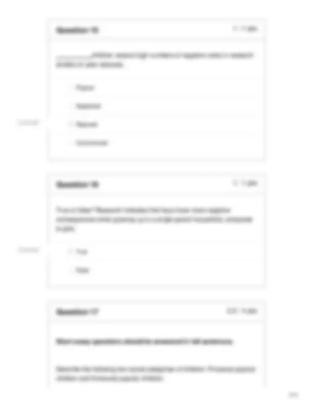 Developmental Psychology Final Exam: Questions and Answers | Exams ...