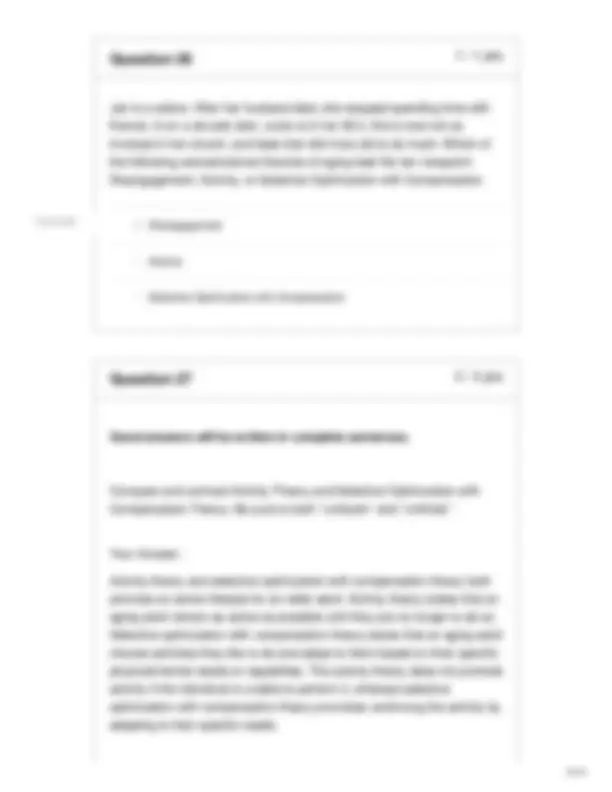 Developmental Psychology Final Exam: Questions and Answers | Exams ...