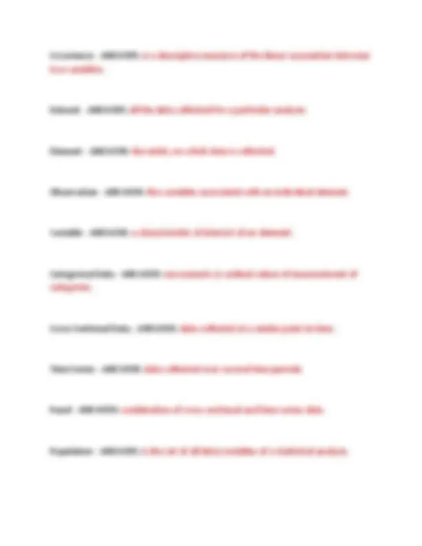 QMB3200 Midterm Exam: Statistical Concepts and Data Analysis | Exams ...