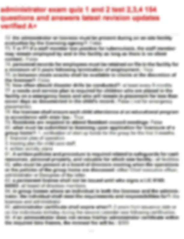 administrator exam quiz 1 and 2 test 2,3,4 154 questions and answers ...