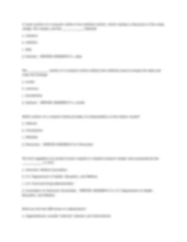 Nursing Science Exam 1 - Practice Questions with Correct Answers ...