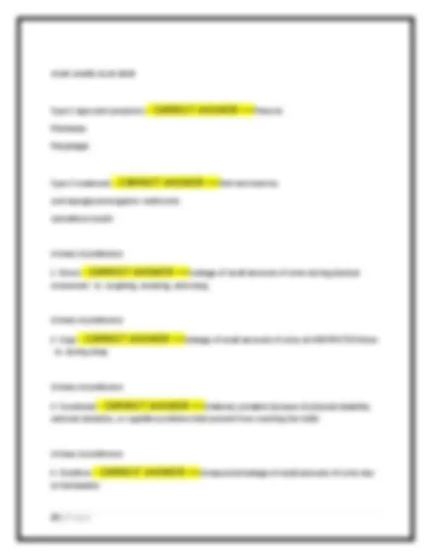 HONDROS NUR 205 EXAM 3 NEWEST 2025 ACTUAL EXAM COMPLETE 200 QUESTIONS ...
