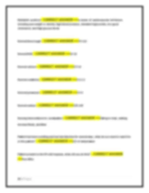 HONDROS NUR 205 EXAM 3 NEWEST 2025 ACTUAL EXAM COMPLETE 200 QUESTIONS ...