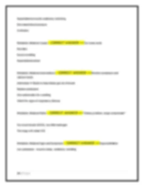 HONDROS NUR 205 EXAM 3 NEWEST 2025 ACTUAL EXAM COMPLETE 200 QUESTIONS ...