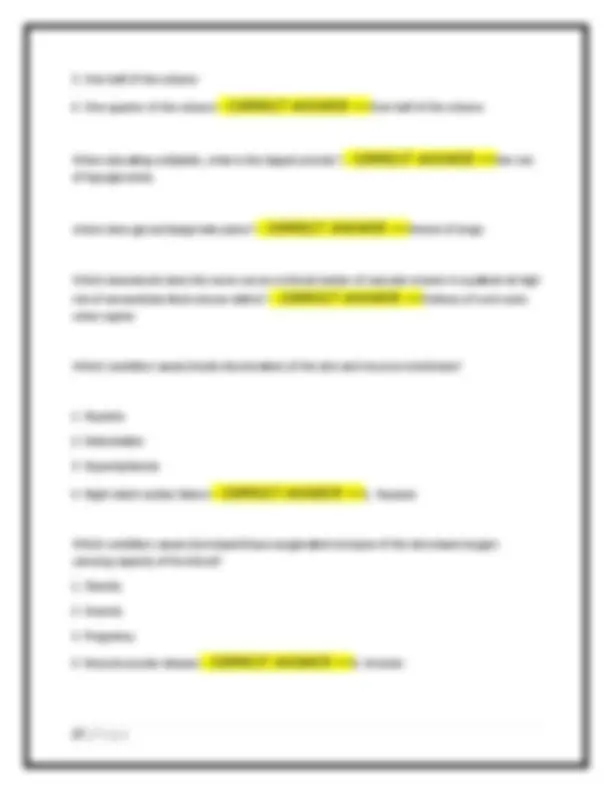 HONDROS NUR 205 EXAM 3 NEWEST 2025 ACTUAL EXAM COMPLETE 200 QUESTIONS ...