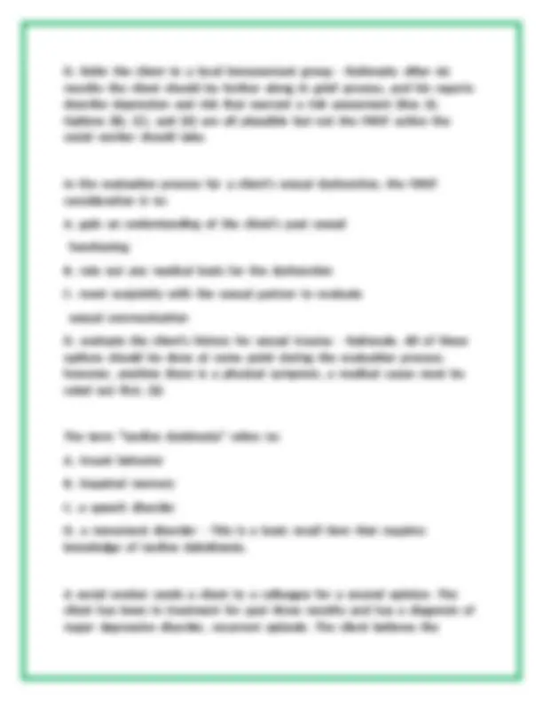 ASWB Exam Practice Questions with Verified Answers | Exams Social Work ...