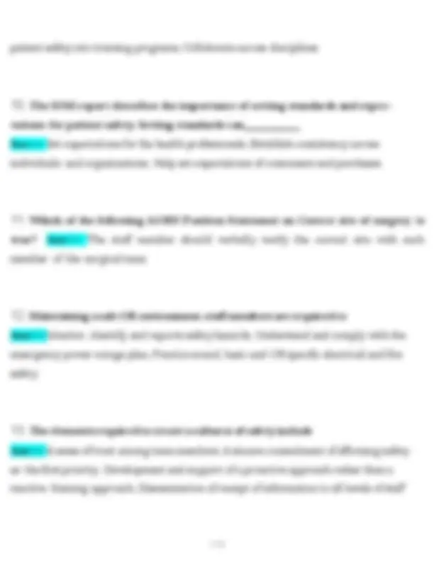 AORN Perioperative 101 Exam (2025/2026) Study Guide: 200+ Questions ...