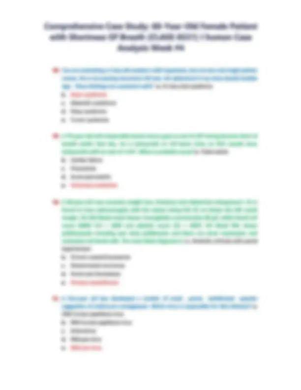 Comprehensive Case Study 60-Year-Old Female Patient with Shortness Of ...