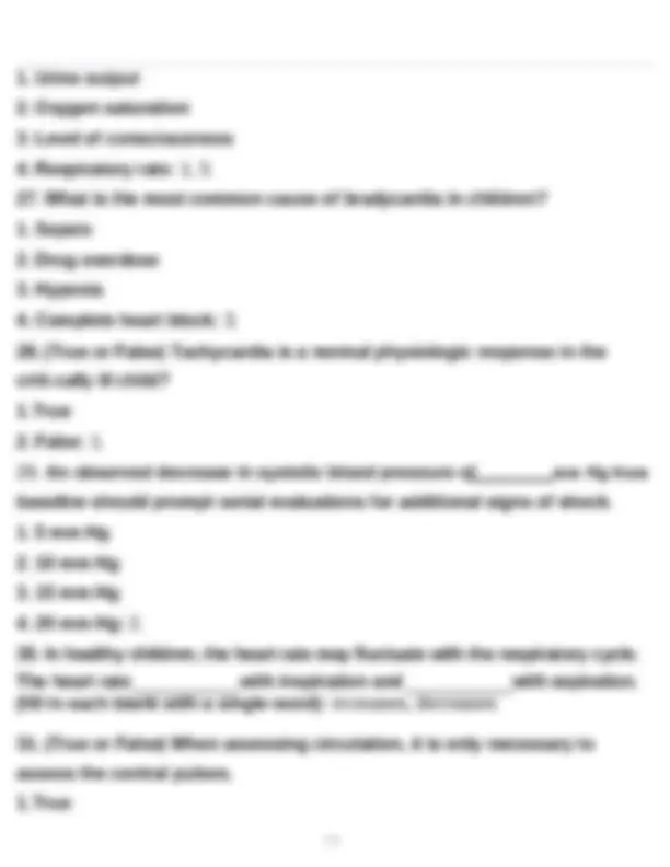 PALS- Pediatric Advanced Life Support Exam with Answers 2025 | Exams ...
