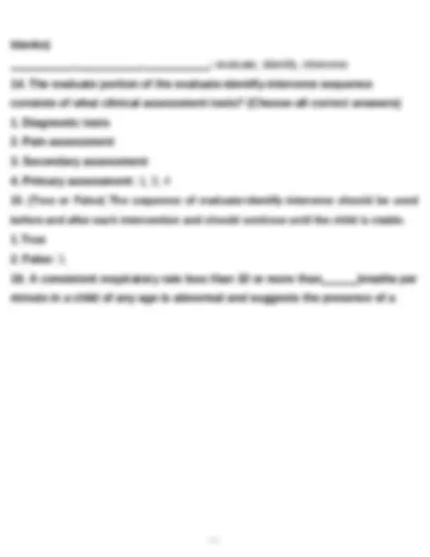 PALS- Pediatric Advanced Life Support Exam with Answers 2025 | Exams ...