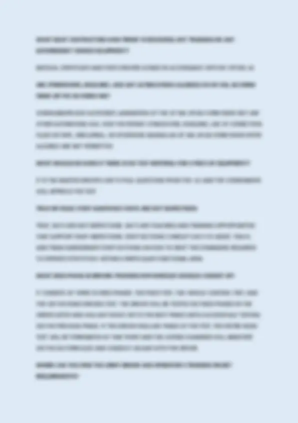 MASTER DRIVER TRAINER EXAM 100% DETAILED VERIFIED CORRECT ANSWERS 2025/