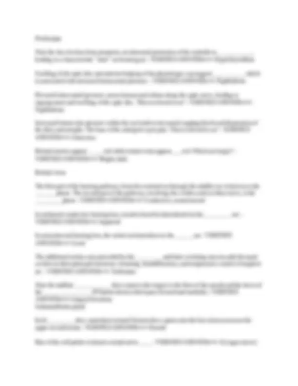 OST 552 HEENT Final Exam Flashcards questions with correct answers