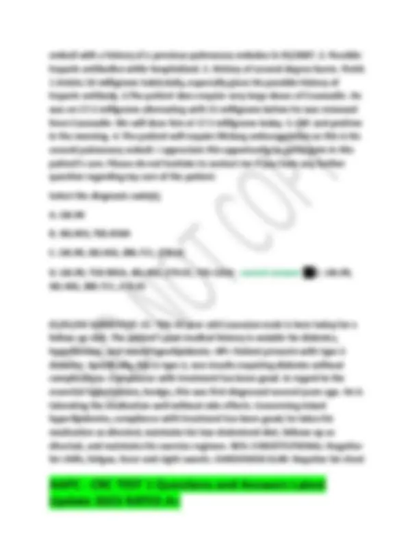 AAPC - CRC TEST 1 Questions and Answers Latest Update 2025 RATED A+ ...