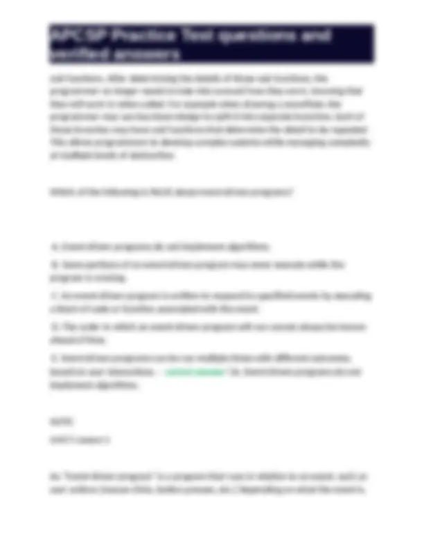 APCSP Practice Test: Comprehensive Guide to Computer Science Principles ...