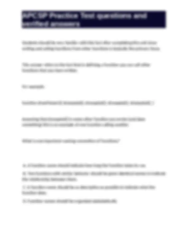 APCSP Practice Test: Comprehensive Guide to Computer Science Principles ...