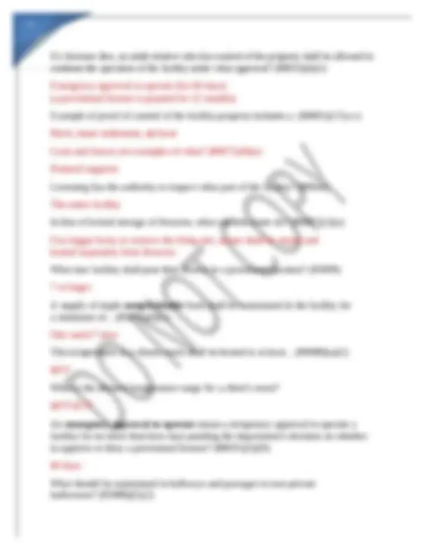 RESIDENTIAL FACILITY (ARF) PRACTICE TEST CALIFORNIA ARF