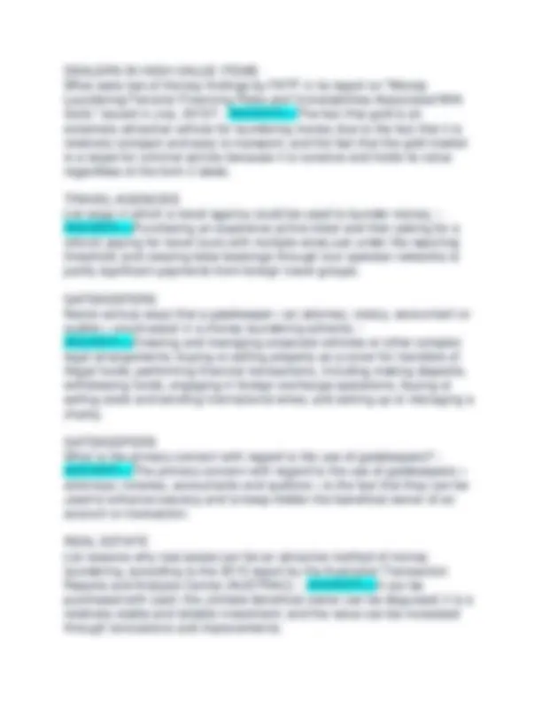 ACAMS CERTIFICATION EXAM 2024 2025 QUESTIONS AND ANSWERS 100 % PASS