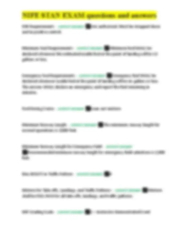 NIFE STAN EXAM questions and answers Exams Nursing Docsity