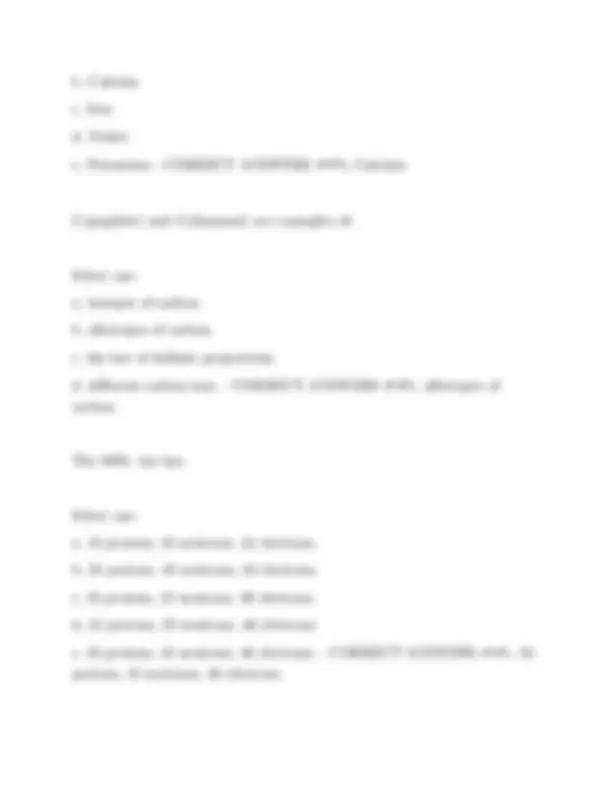 Chemistry Final Exam: Multiple Choice Questions and Answers | Exams ...