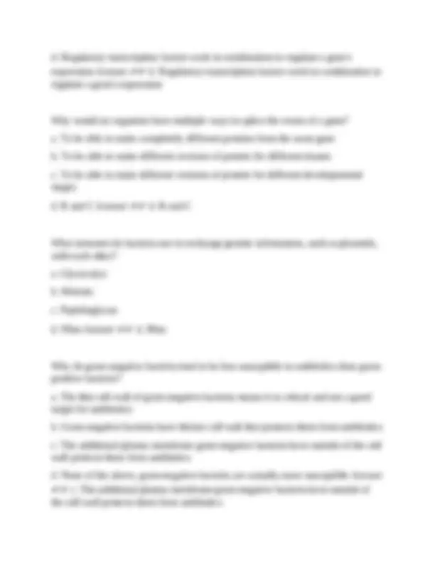 BIO 116 Final Exam Miami University questions with correct answers ...