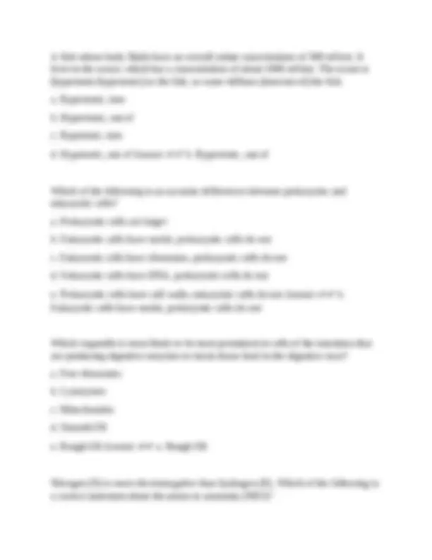 BIO 116 Final Exam Miami University questions with correct answers ...