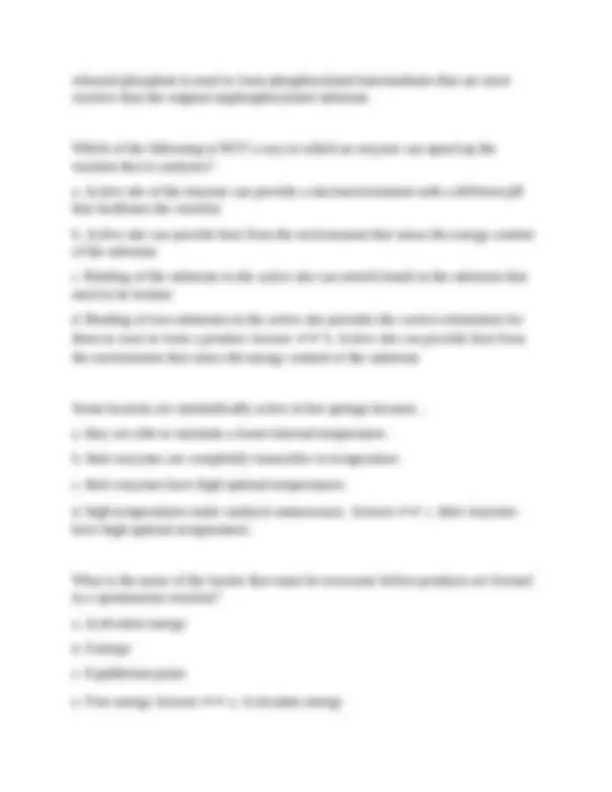 BIO 116 Final Exam Miami University questions with correct answers ...