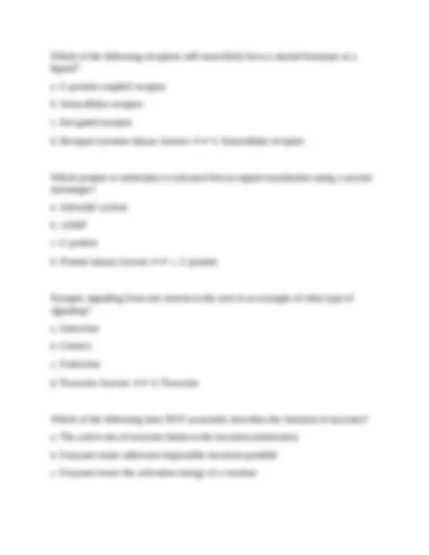 BIO 116 Final Exam Miami University questions with correct answers ...