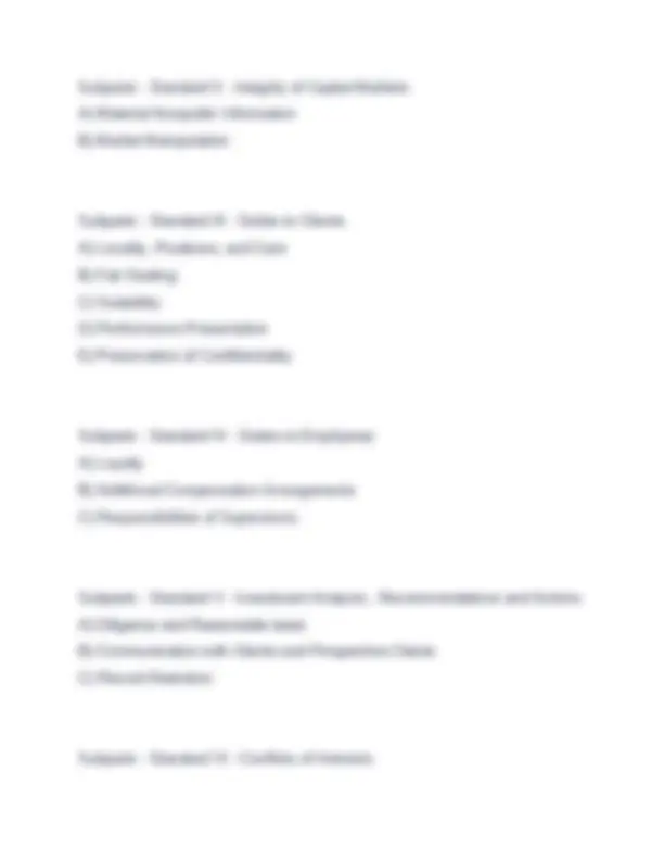 CFA Code of Ethics and Standards of Professional Conduct: A ...