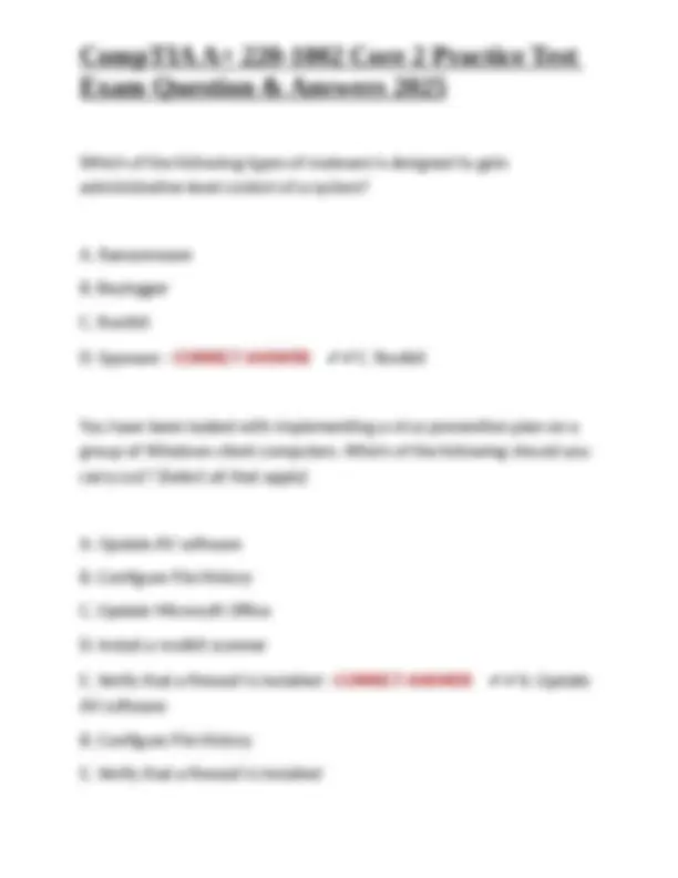 CompTIA A+ 220-1002 Core 2 Practice Test: Exam Questions and Answers ...