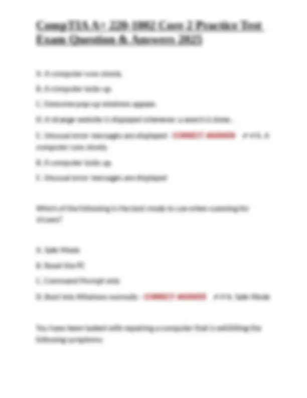 CompTIA A+ 220-1002 Core 2 Practice Test: Exam Questions and Answers ...