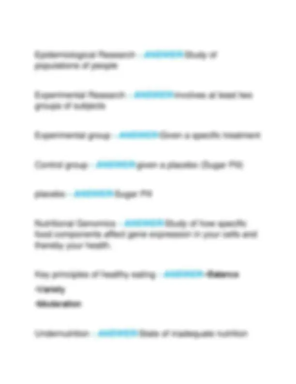 HUMAN NUTRITION FINAL ACTUAL EXAM WITH QUESTIONS AND CORRECT ANSWERS ...