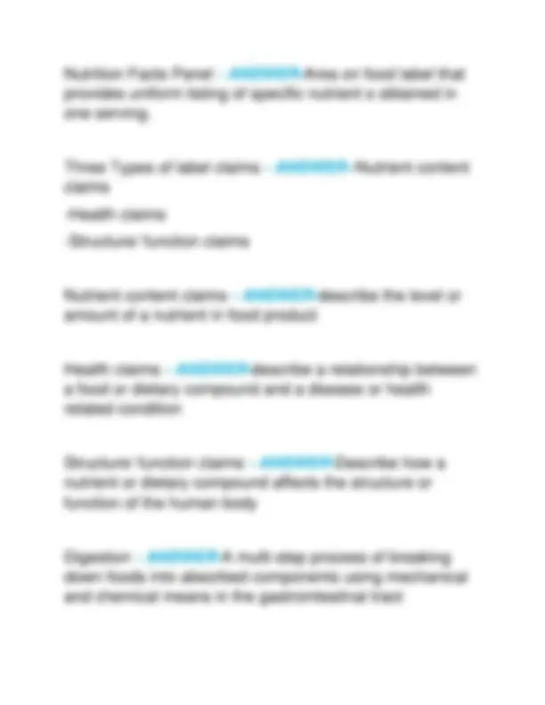 HUMAN NUTRITION FINAL ACTUAL EXAM WITH QUESTIONS AND CORRECT ANSWERS ...