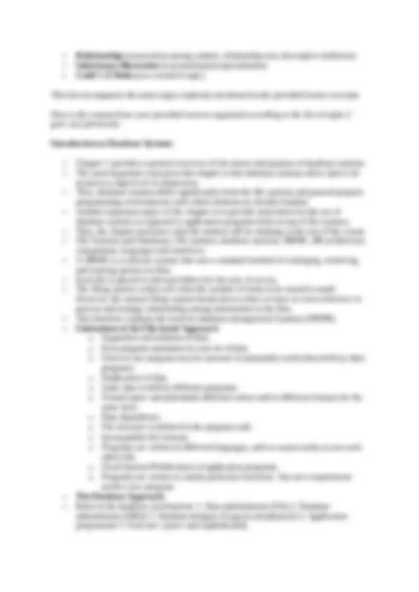 INTRODUCTION TO DBMS | Study notes Database Management Systems (DBMS ...