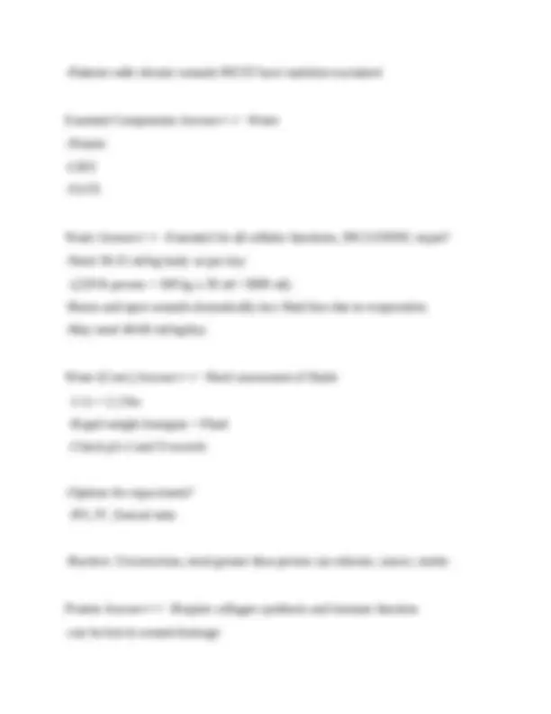 Wound Care Exam 1 questions with correct answers | Exams Nursing | Docsity